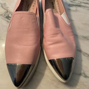 Miu Miu Pink Loafers